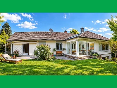Großzügiger Bungalow mit Wintergarten und Doppelgarage, 82067 Ebenhausen, Einfamilienhaus